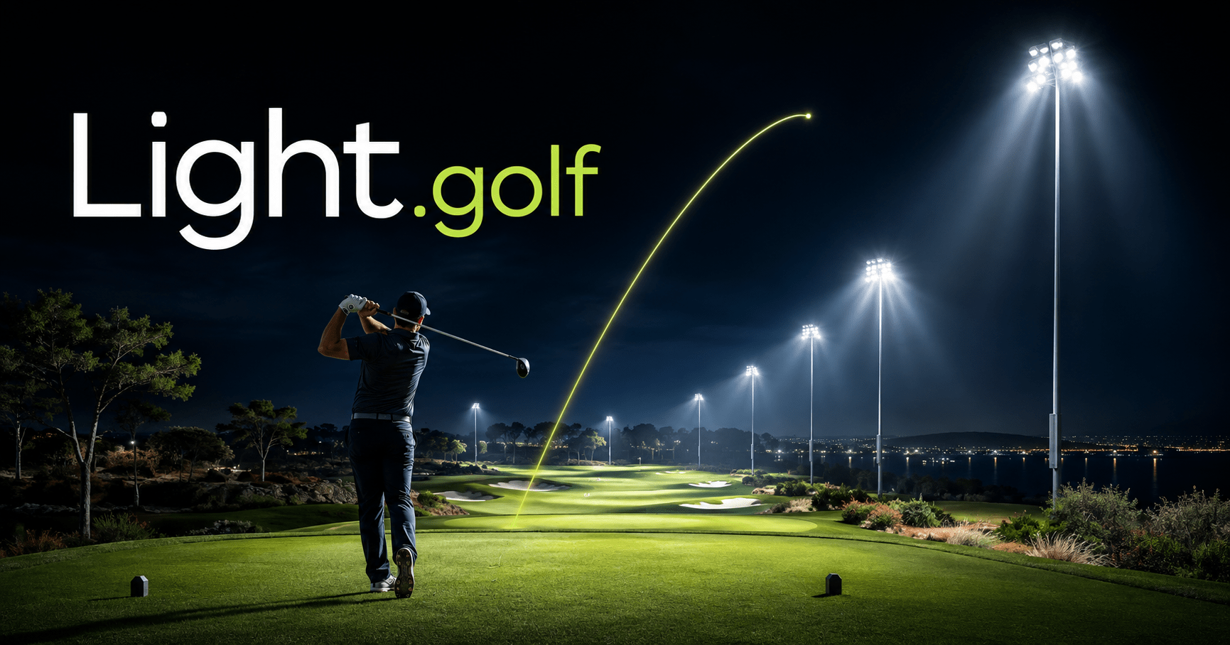Light.golf branded card - Golf under floodlights: the lighting engineering, LED retrofits and dark-sky limits behind night play.